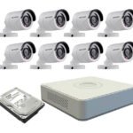 HikVision 8 Ch Turbo HD Kit - Embedded DVR - 8 x HD1080P Camera - 20M Night vision - 1TB HD